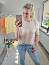 Feinstrickpullover "soft touch" kurzarm