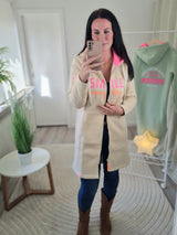 Hoodiemantel "Smile everyday"