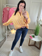 Musselinbluse "Colour Blocking"