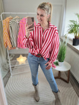 Musselinbluse "Colour Blocking"