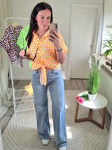 Musselinbluse "Madagaskar" Leo