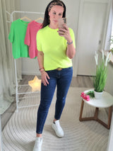 Feinstrickpullover "soft touch" kurzarm