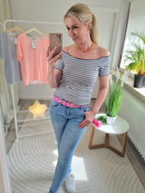 Carmenshirt "Ibiza" gestreift