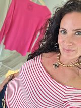 Carmenshirt "Ibiza" gestreift