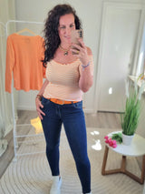 Carmenshirt "Ibiza" gestreift