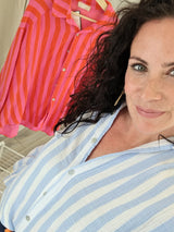 Musselinbluse "Colour Blocking"