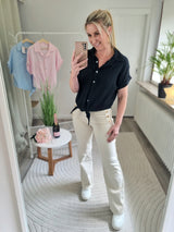 Musselinbluse "Madagaskar" Uni