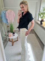 Musselinbluse "Madagaskar" Uni