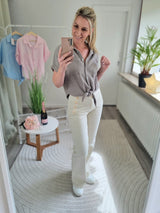 Musselinbluse "Madagaskar" Uni