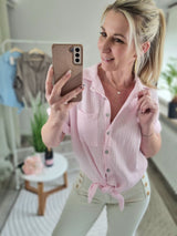 Musselinbluse "Madagaskar" Uni