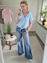 Musselinbluse "Madagaskar" Uni