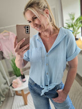 Musselinbluse "Madagaskar" Uni