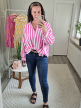 Musselinbluse "Colour Blocking"