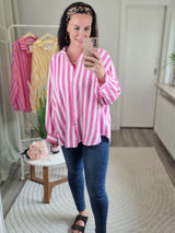 Musselinbluse "Colour Blocking"