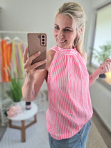 Musselintop "Capri" strip