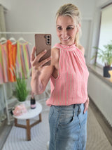 Musselintop "Capri" strip