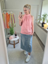 Musselintop "Capri" strip