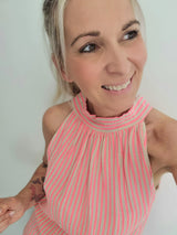 Musselintop "Capri" strip