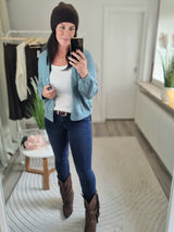 Strickjacke "soft touch" langarm