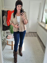 Strickjacke "soft touch" kurzarm