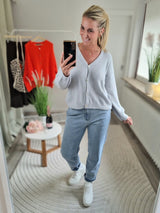 Strickjacke "soft touch" langarm