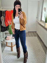 Strickjacke "soft touch" langarm