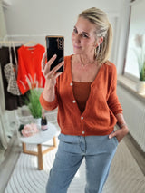 Strickjacke "soft touch" langarm