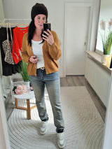 Strickjacke "soft touch" langarm