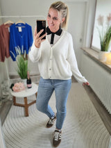 Strickjacke "soft touch" langarm