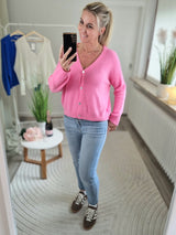 Strickjacke "soft touch" langarm