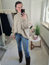 Strickpullover „Coziest Stehkragen"