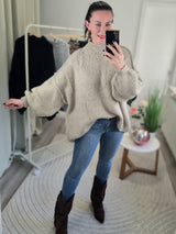 Strickpullover „Coziest Stehkragen"