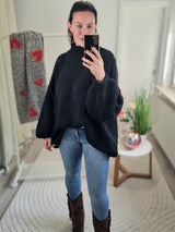 Strickpullover „Coziest Stehkragen"