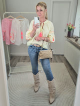 Bluse "Neon Bloom"