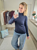 Strickpullover "Basic-Stehkragen"