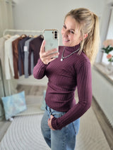 Strickpullover "Basic-Stehkragen"