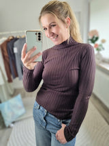 Strickpullover "Basic-Stehkragen"