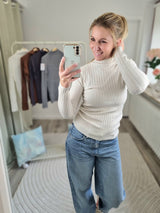 Strickpullover "Basic-Stehkragen"