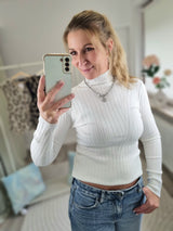 Strickpullover "Basic-Stehkragen"