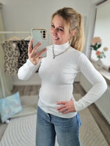 Strickpullover "Basic-Stehkragen"