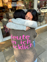 Strickjacke "Heute bin ich glücklich"