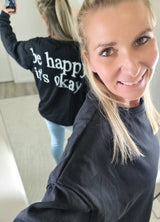 Sweater  „be happy" , Its OK !