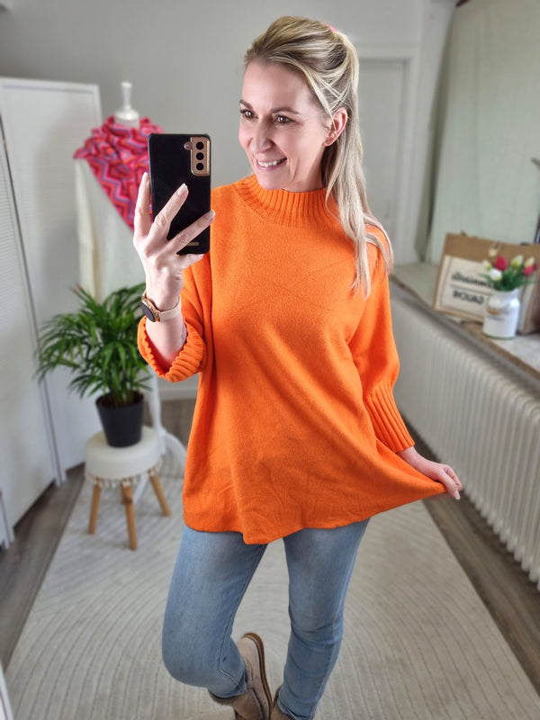 Feistrickpullover „Oslo" lang