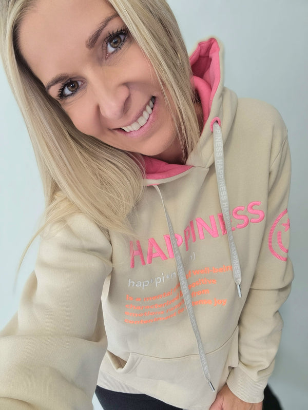 Hoodie "Happiness" Sand