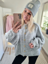 Strickjacke „Coziest Knöpfe“