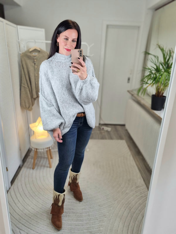 Strickpullover „Coziest Stehkragen"