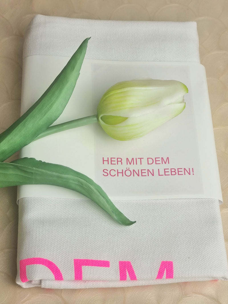 Geschirrtuch "mit Spruch"