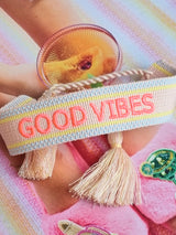 Stoffarmband "Good Vibes"