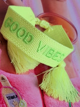 Stoffarmband "Good Vibes"