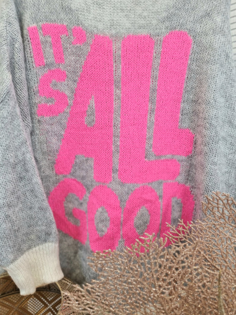 Strickpullover „it`s all good"